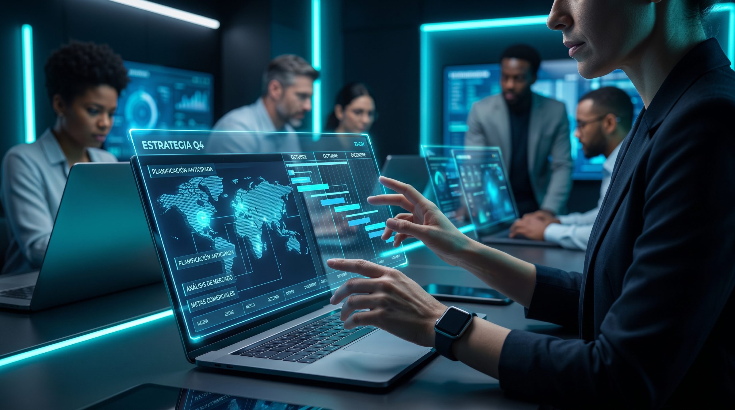 personas trabajando